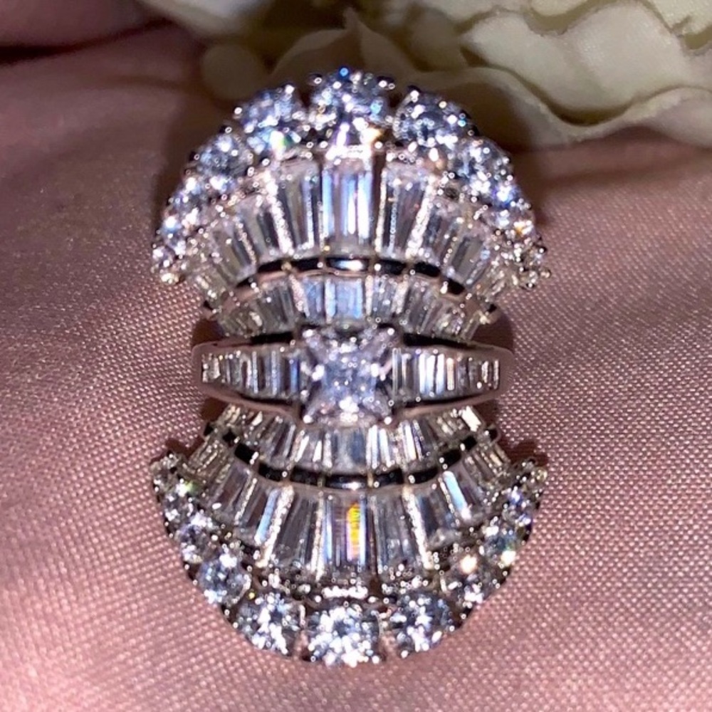 **SOLD** .925 SS Statement Ring size 6